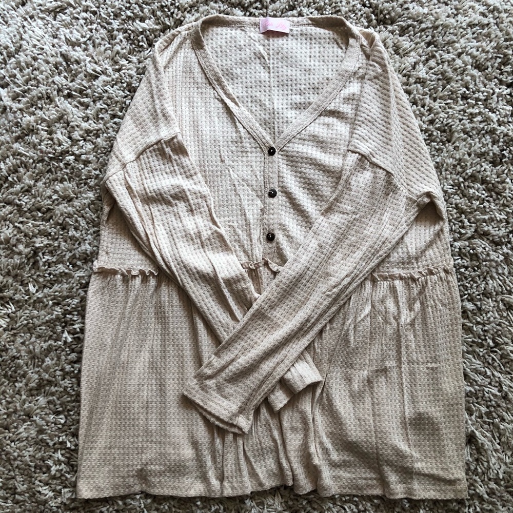 Pink Lily Babydoll Shirt